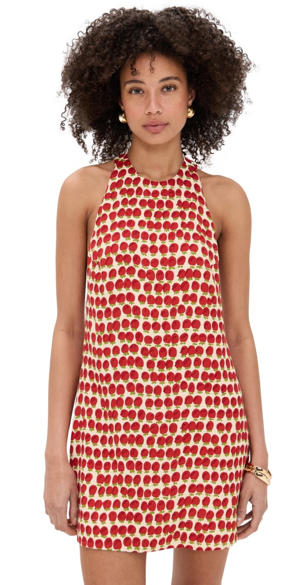 Reformation Avielle Dress Fresh Tomato