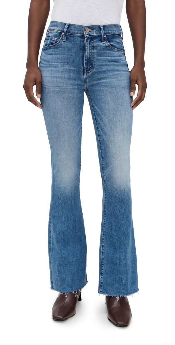 MOTHER The Weekender Fray Jeans Ride Hard Live Louder