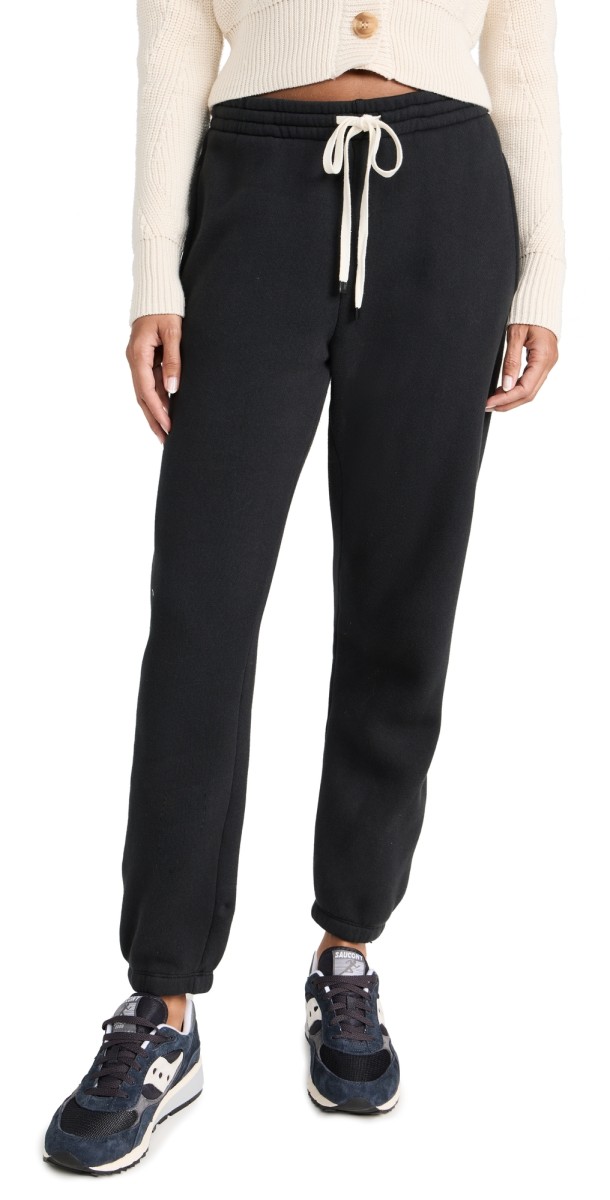 Z Supply Sporty Fleece Pants Black