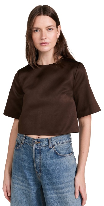 By Malene Birger Hania Top Dark Mahogany