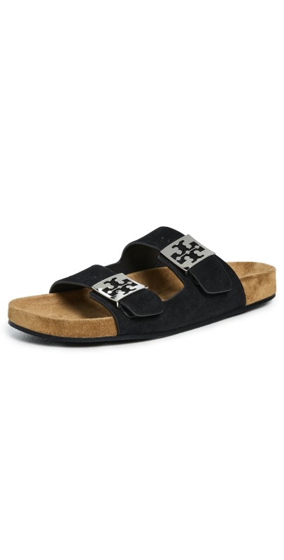 Tory Burch Mellow Slides Perfect Black/Light Teak