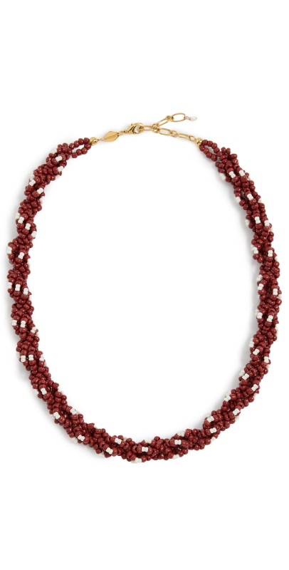 Anni Lu Rodeo Necklace Deep Burgundy