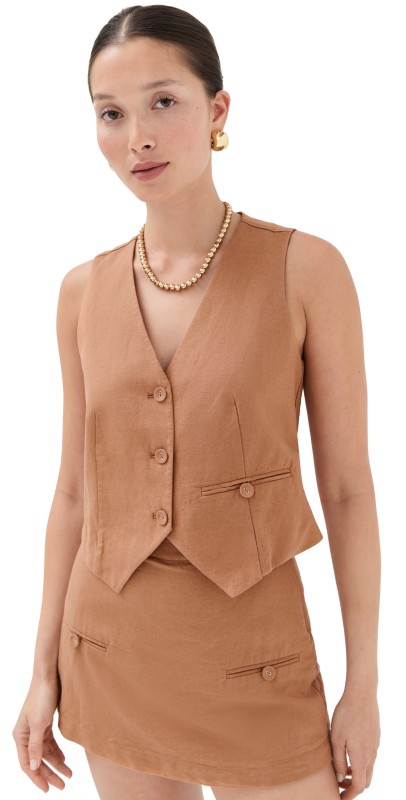 LE BOP Simone Vest Pecan