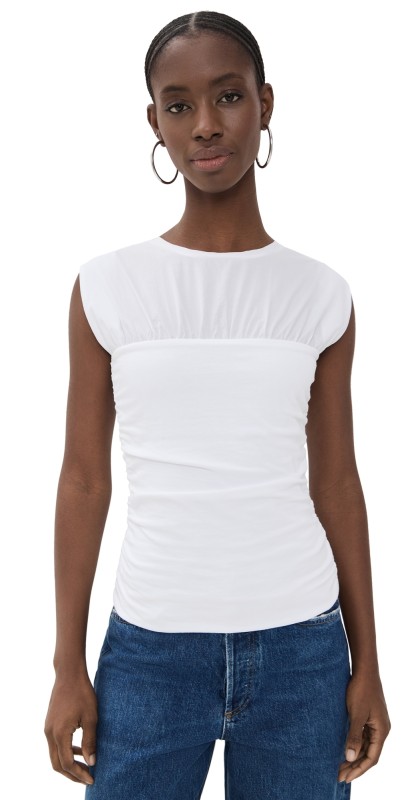 rag & bone Mica Banded Top White