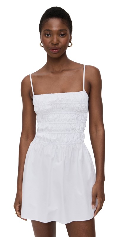 Solid & Striped The Mini Delta Dress Optic White