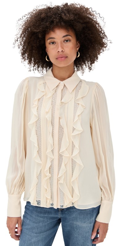 Ramy Brook Claire Blouse Bone