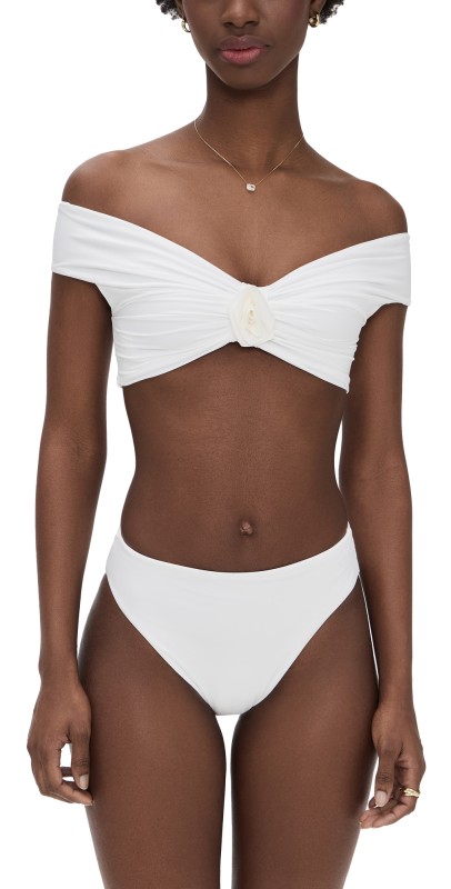 Maygel Coronel Sauco Bikini Set Off Whit