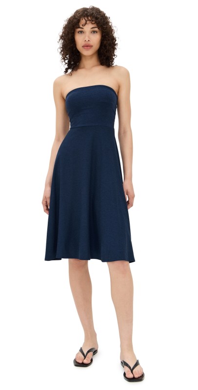 Beyond Yoga Featherweight Strapless Dress Nocturnal Navy