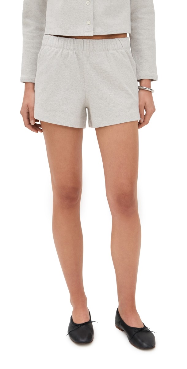 Alex Mill Coco Sport Shorts Heather Grey