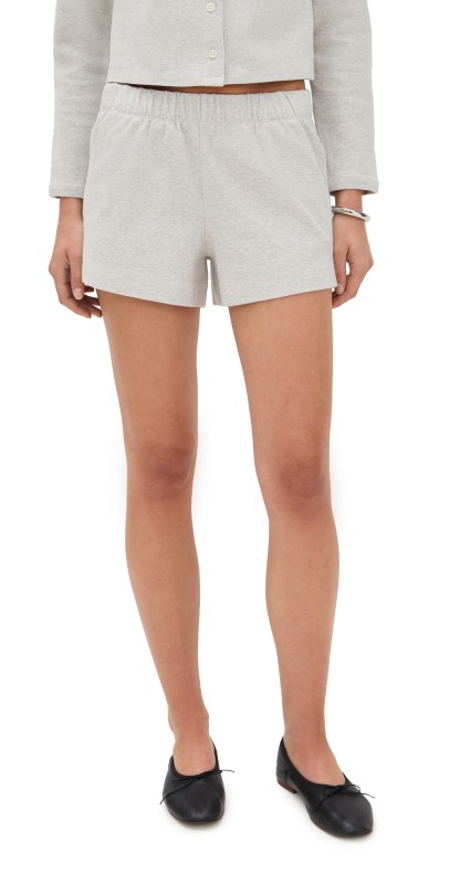 Alex Mill Coco Sport Shorts Heather Grey