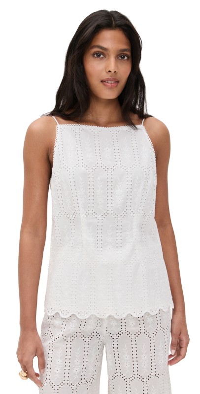 Kivari Jordan Top White Broidery