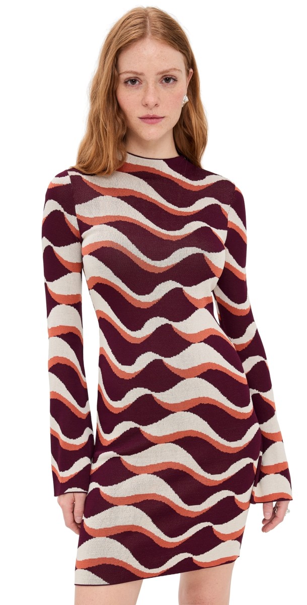 MISA Deliz Dress Wavy Stripe