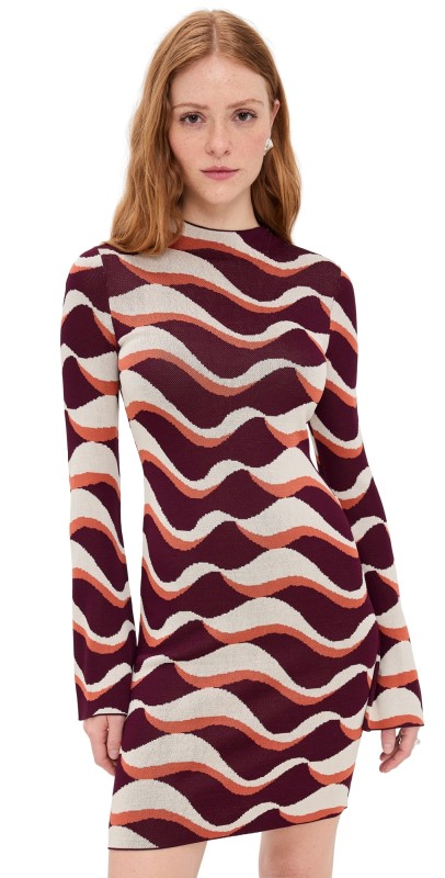 MISA Deliz Dress Wavy Stripe