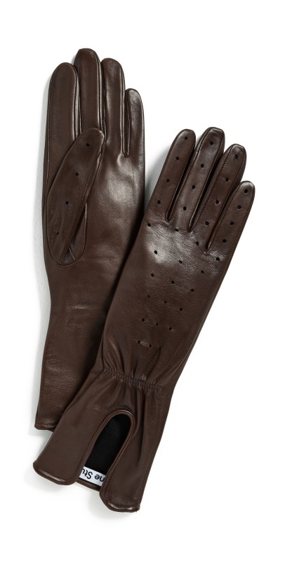 Acne Studios Aivier Long Gloves Brow