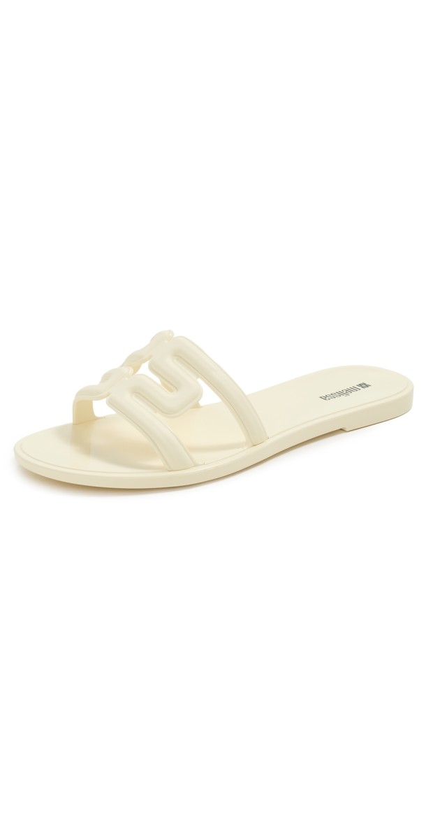 Melissa M Jelly Slides Beige