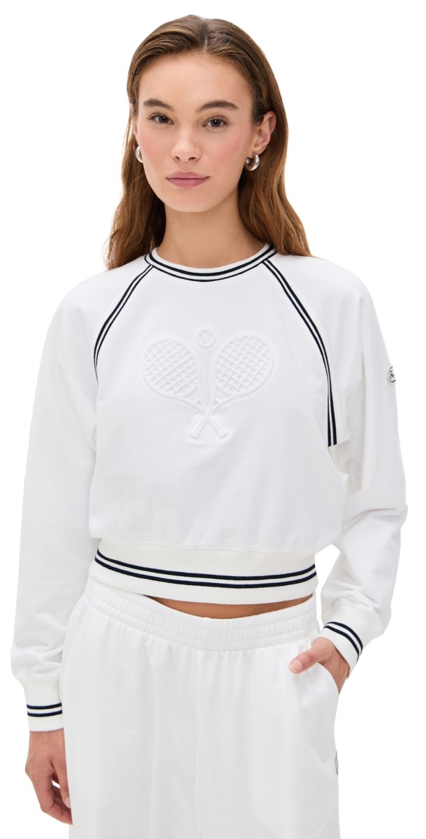 FRAME The Tennis Sweatshirt White