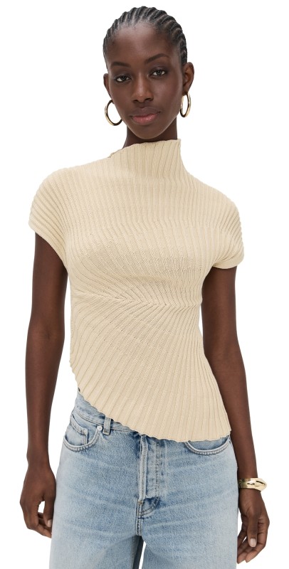 Cult Gaia Annemie Knit Top Beach