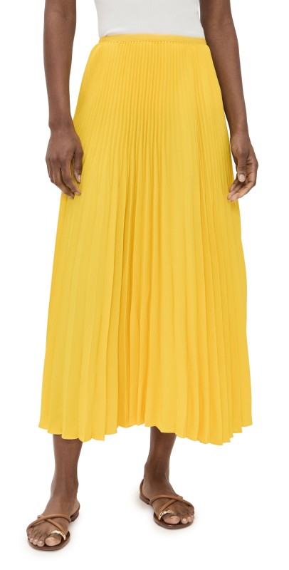 Jenni Kayne Pleated Skirt Lemon