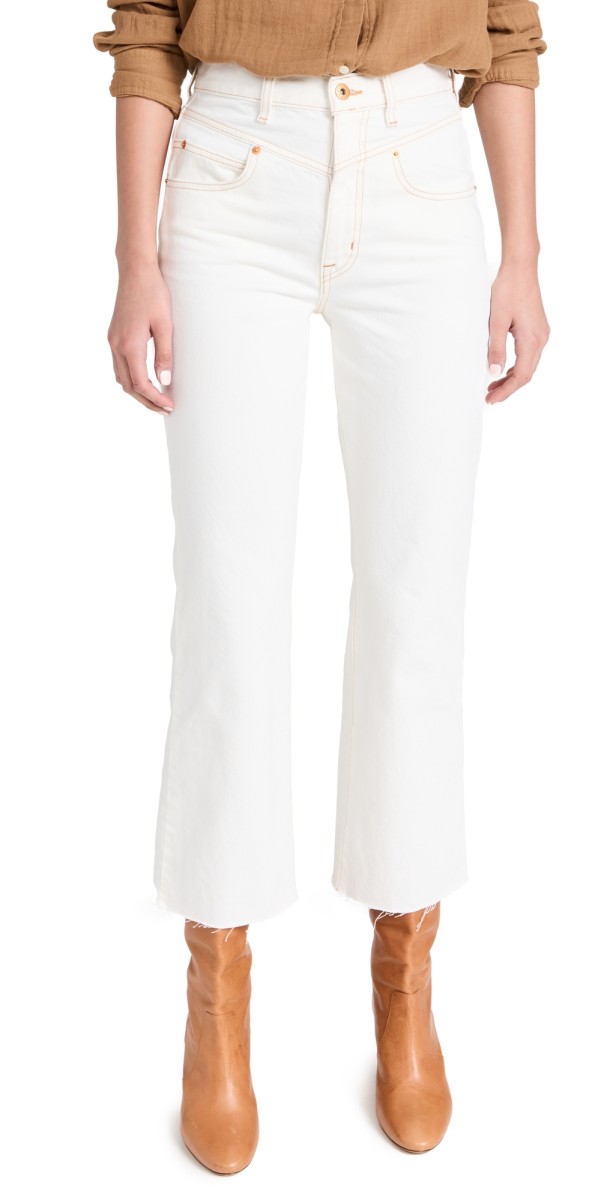 SLVRLAKE Frankie Double Yoke Jeans Natural White