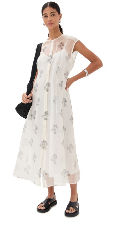 Alix of Bohemia Gigi Lunar Flower Dress White