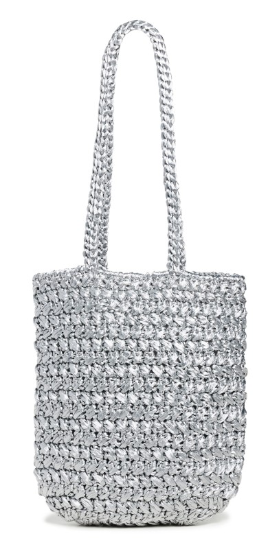 Maria La Rosa Tote Bag Silver