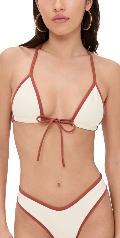 Montce Oat Terracotta Binded Emma Bikini Top Oat Terracotta Binded