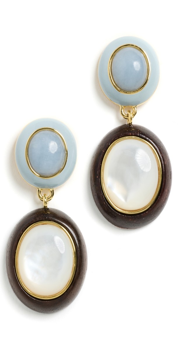 Lizzie Fortunato Papaya Earrings In Pearl Mult