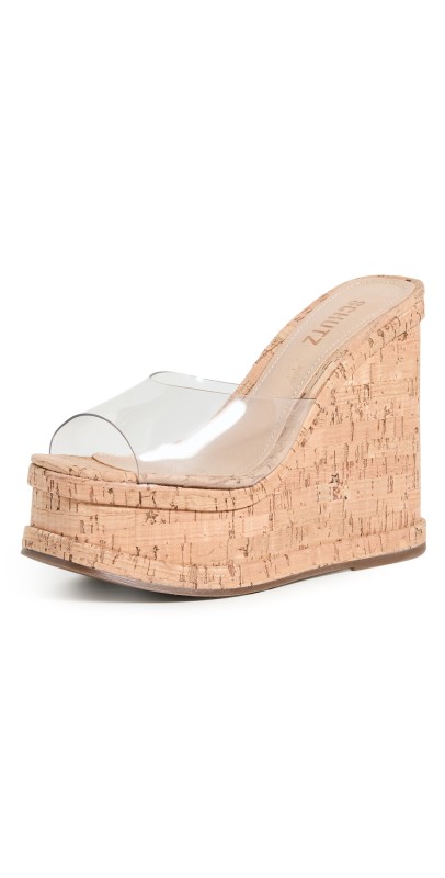 Schutz Dalle Vinyl Sandals Transparente