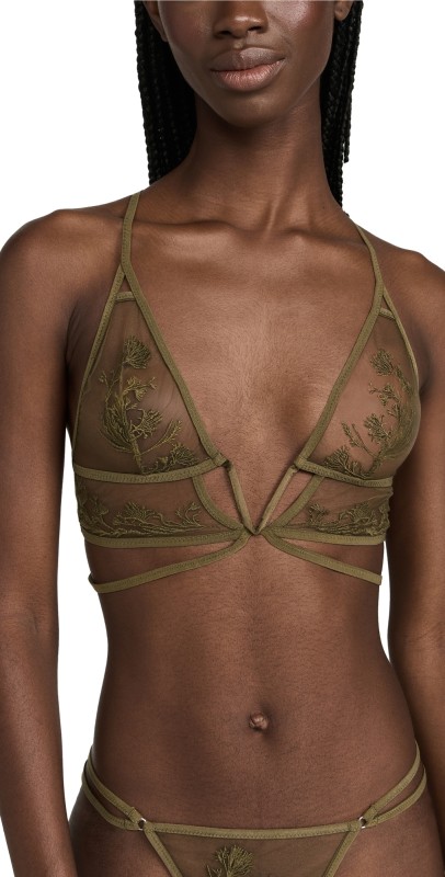 Thistle and Spire Mulberry Bralette Olive