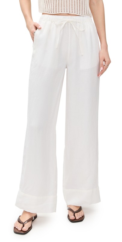 Alex Mill Riley Pants In Linen Off White