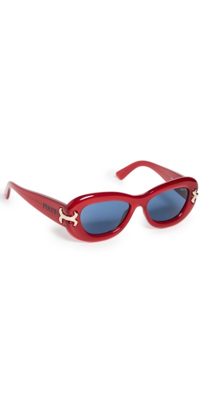 Pucci Round Sunglasses Red