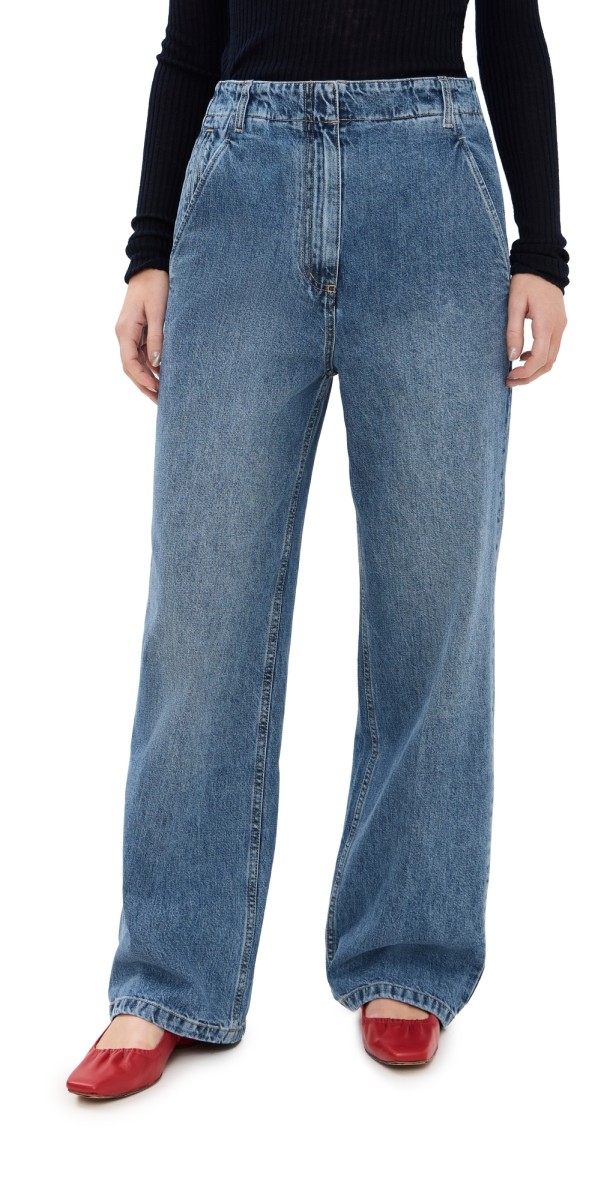 Tibi Spring Denim Barry Jeans Classic Blue