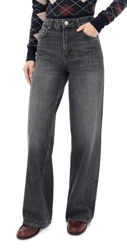 ALIGNE Loose Wide Jeans Thunder Sky
