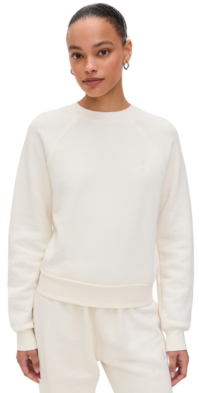 Éterne Shrunken Raglan Sweatshirt Cream