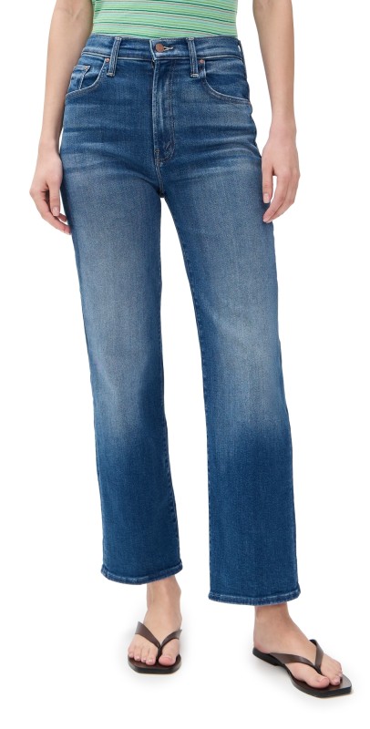 MOTHER The Rambler Zip Flood Jeans Nip It In The Bud