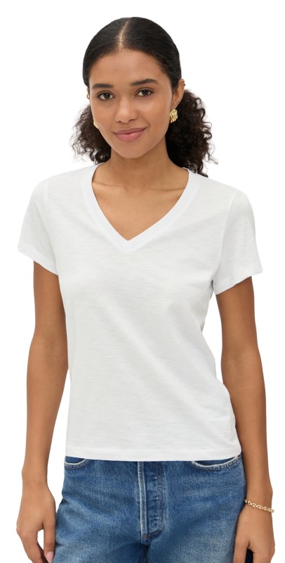 Madewell Relaxed V-Neck Tee White