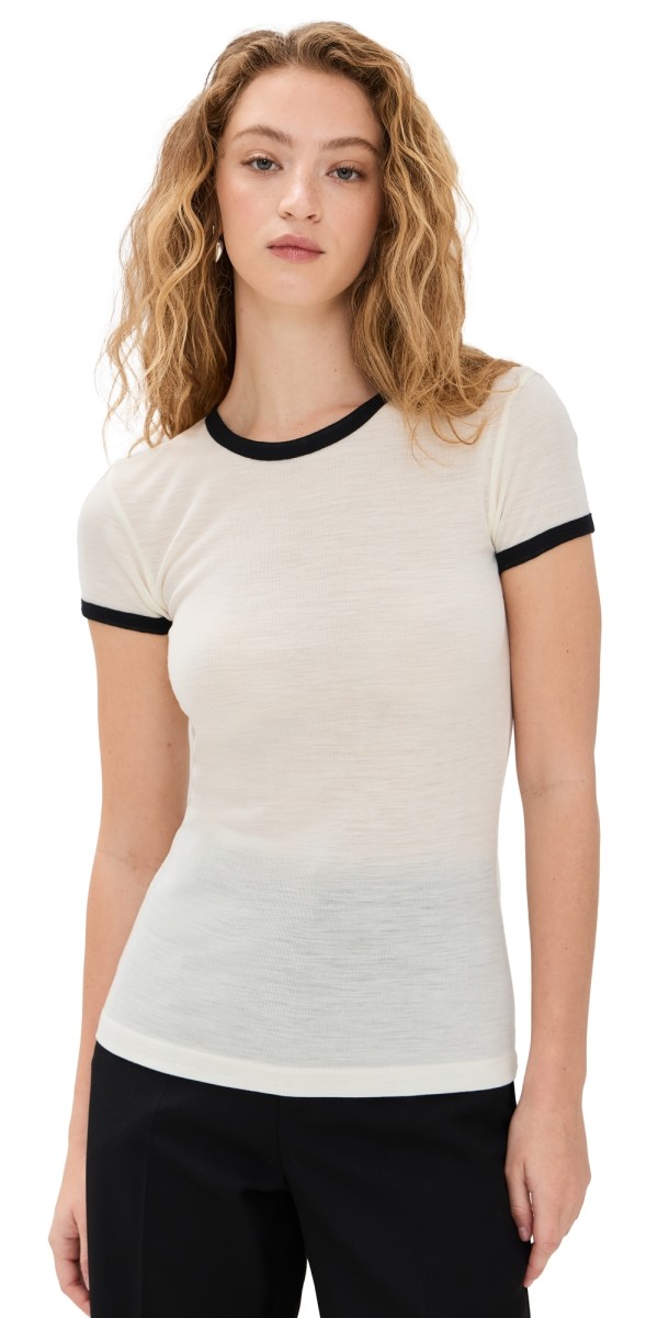 Bite Studios Two Tone Tee Off White