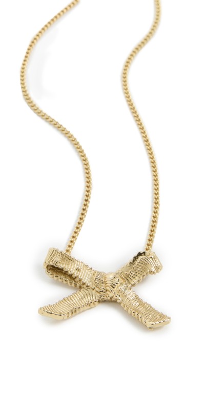ALÉMAIS Team Spirit Bow Necklace Gold