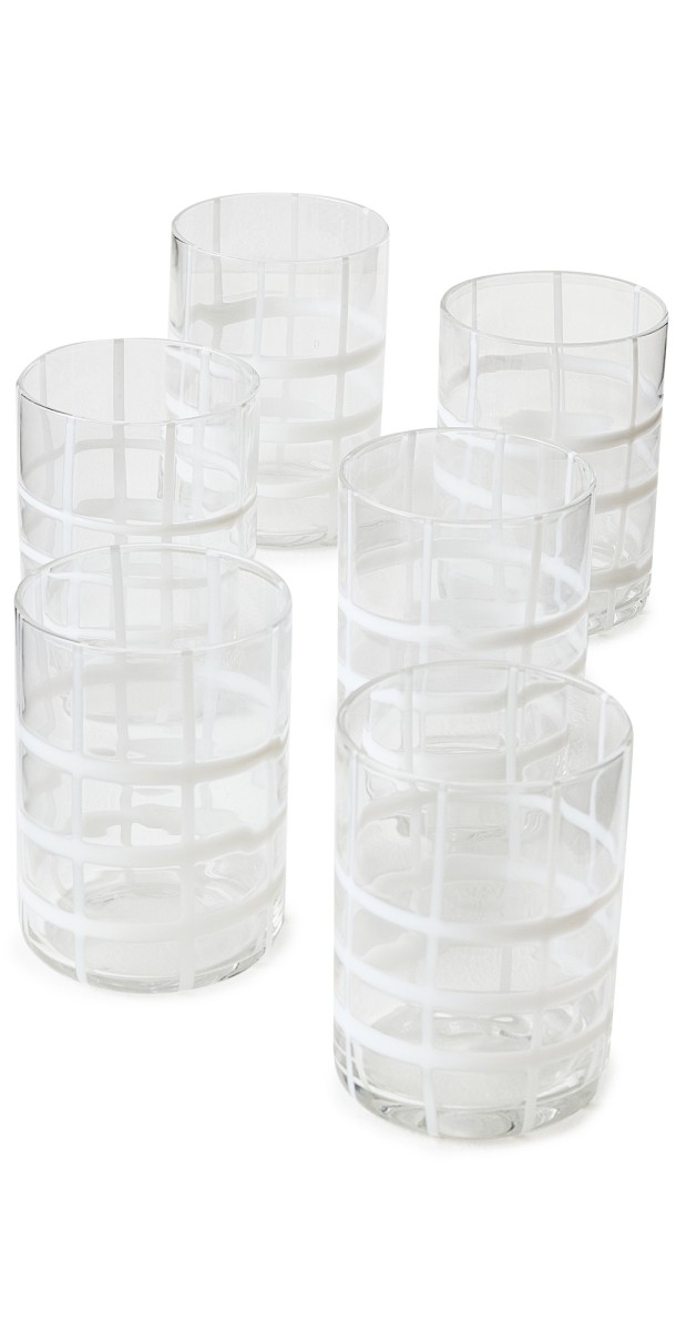 Zafferano Twiddle Tumbler Set of 6 Transparent