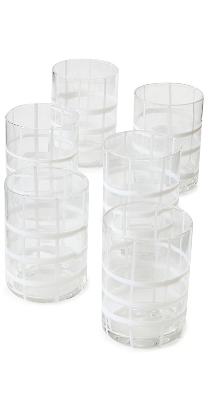 Zafferano Twiddle Tumbler Set of 6 Transparent