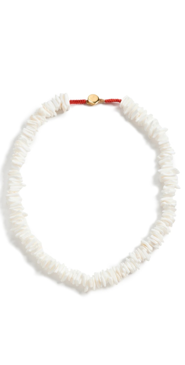 Roxanne Assoulin Natural Shell Collar Necklace Whit