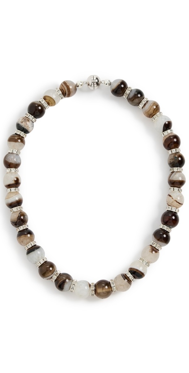 Julietta Odette Necklace Agate/Silver