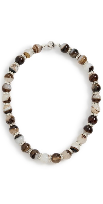 Julietta Odette Necklace Agate/Silver