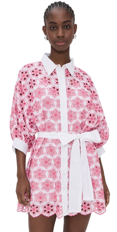 SUNDRESS Florine Dress Eyelet Pink