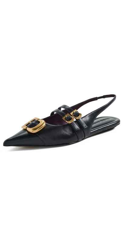Marc Jacobs The Doll Shoe Slingback Flats Black