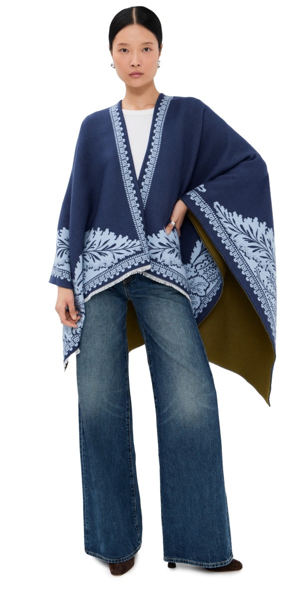 La DoubleJ Poncho Light Blu