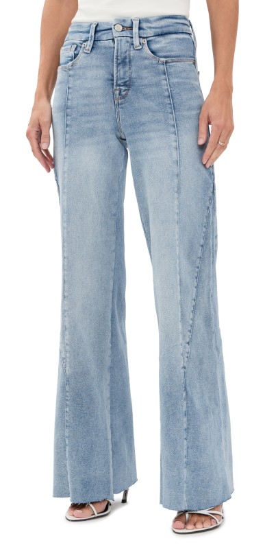 Good American Good Petite Palazzo Jeans Indigo957