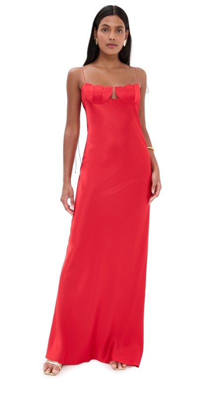 Anna October Tulip Maxi Dress Red