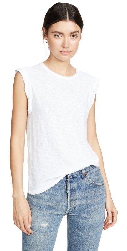 Veronica Beard Jean Dree Muscle Tee White