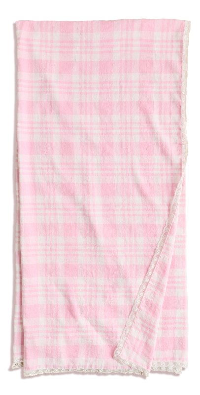 LoveShackFancy Yarn Dye Table Cloth Sandy Blush